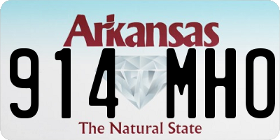 AR license plate 914MHO