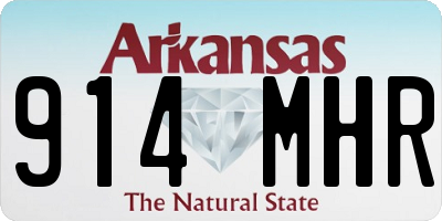 AR license plate 914MHR