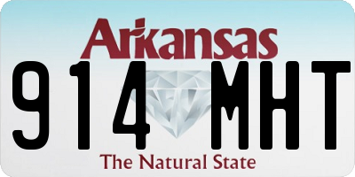 AR license plate 914MHT
