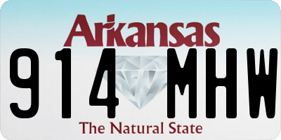 AR license plate 914MHW