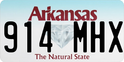 AR license plate 914MHX