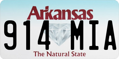 AR license plate 914MIA