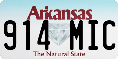 AR license plate 914MIC