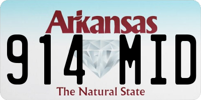 AR license plate 914MID