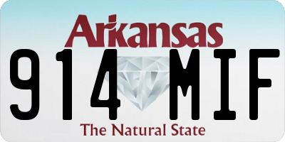AR license plate 914MIF