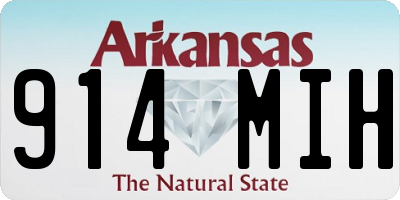 AR license plate 914MIH