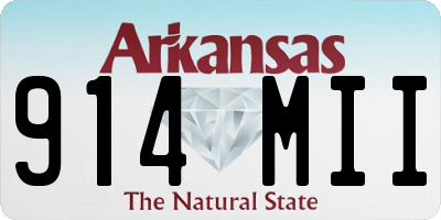 AR license plate 914MII