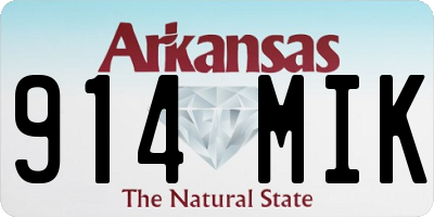 AR license plate 914MIK