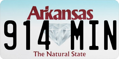 AR license plate 914MIN