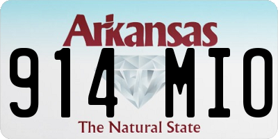 AR license plate 914MIO
