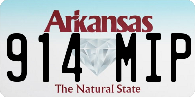 AR license plate 914MIP