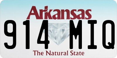 AR license plate 914MIQ