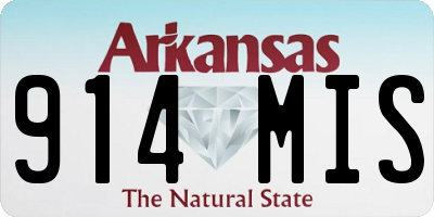 AR license plate 914MIS