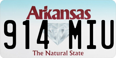 AR license plate 914MIU