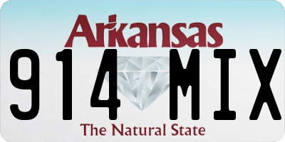 AR license plate 914MIX
