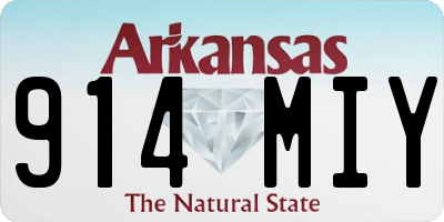 AR license plate 914MIY