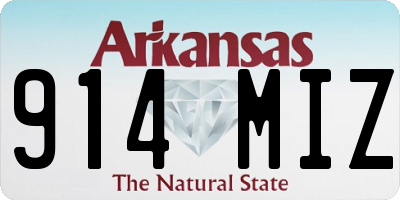 AR license plate 914MIZ