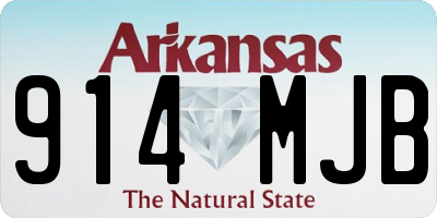 AR license plate 914MJB