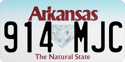 AR license plate 914MJC