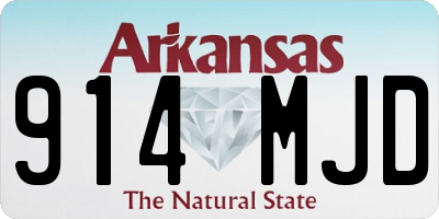 AR license plate 914MJD