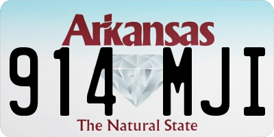 AR license plate 914MJI