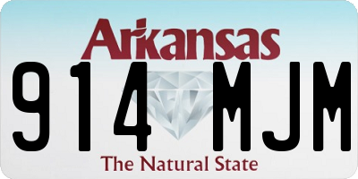 AR license plate 914MJM