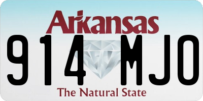 AR license plate 914MJO