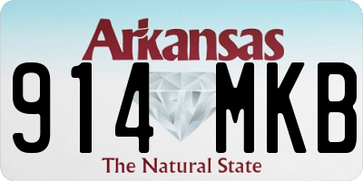 AR license plate 914MKB