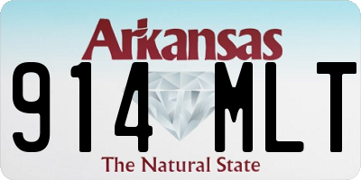 AR license plate 914MLT