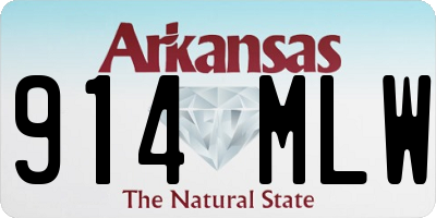 AR license plate 914MLW