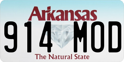 AR license plate 914MOD