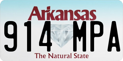 AR license plate 914MPA