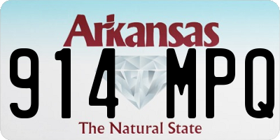 AR license plate 914MPQ