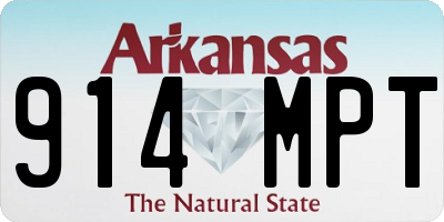 AR license plate 914MPT