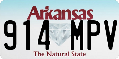 AR license plate 914MPV
