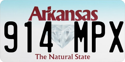 AR license plate 914MPX