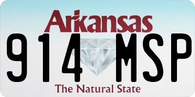 AR license plate 914MSP