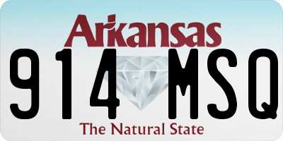 AR license plate 914MSQ
