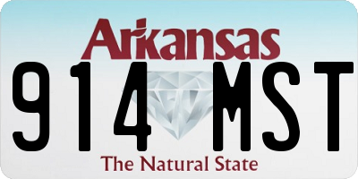 AR license plate 914MST