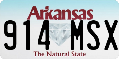 AR license plate 914MSX