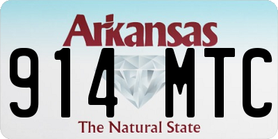 AR license plate 914MTC