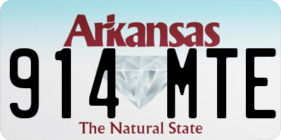 AR license plate 914MTE