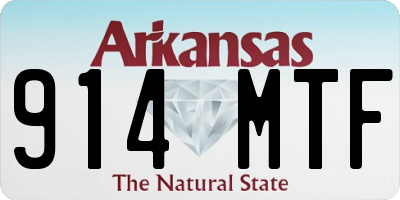 AR license plate 914MTF