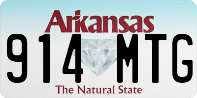 AR license plate 914MTG