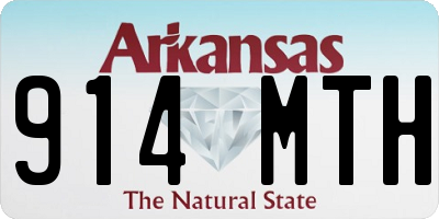 AR license plate 914MTH