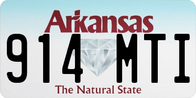 AR license plate 914MTI
