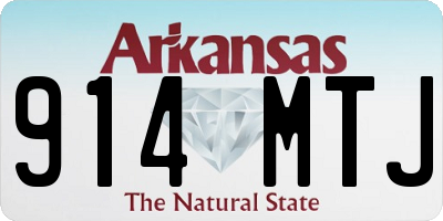 AR license plate 914MTJ