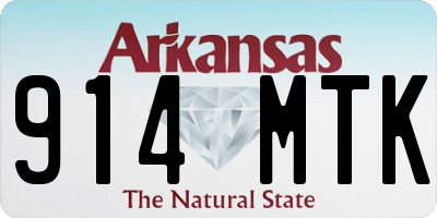 AR license plate 914MTK