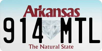 AR license plate 914MTL