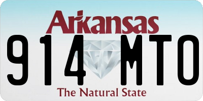 AR license plate 914MTO